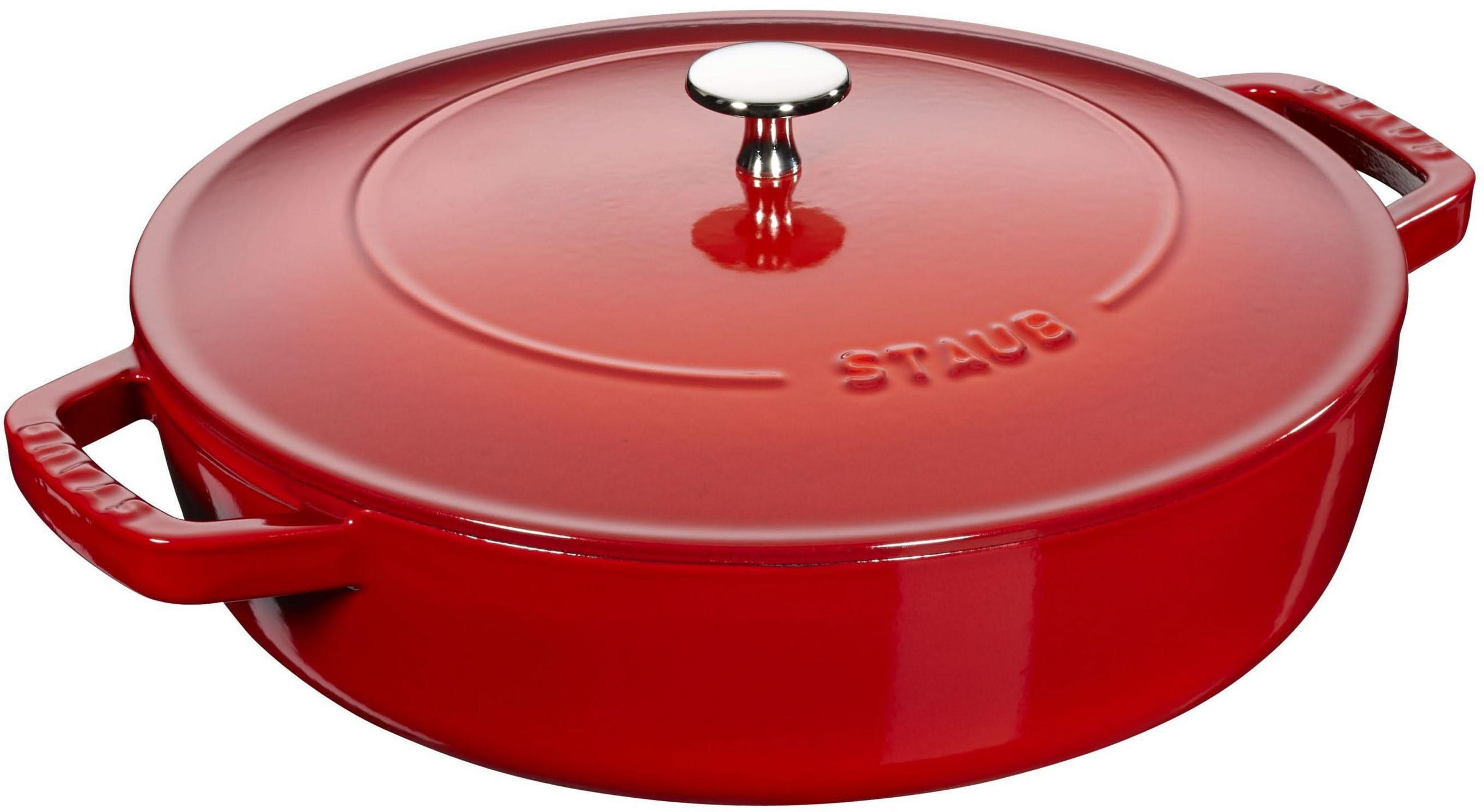 BRÄTER Chistera Kirsche - ø 24 cm / 2.4 liter - Rot, Metall (24cm) - Staub