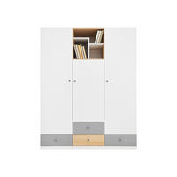 KLEIDERSCHRANK Pixel PX1 - Eichefarben/Weiß, Holzwerkstoff (150/190/50cm) - MIRJAN24