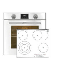 ELEKTRO-EINBAU-BACKOFEN 60 cm EH 6326 W+KCT 6715 FW Glaskeramik-kochfeld 60 cm - Weiß, Metall (59.4/59.4/54.3cm) - Kaiser Küchengeräte