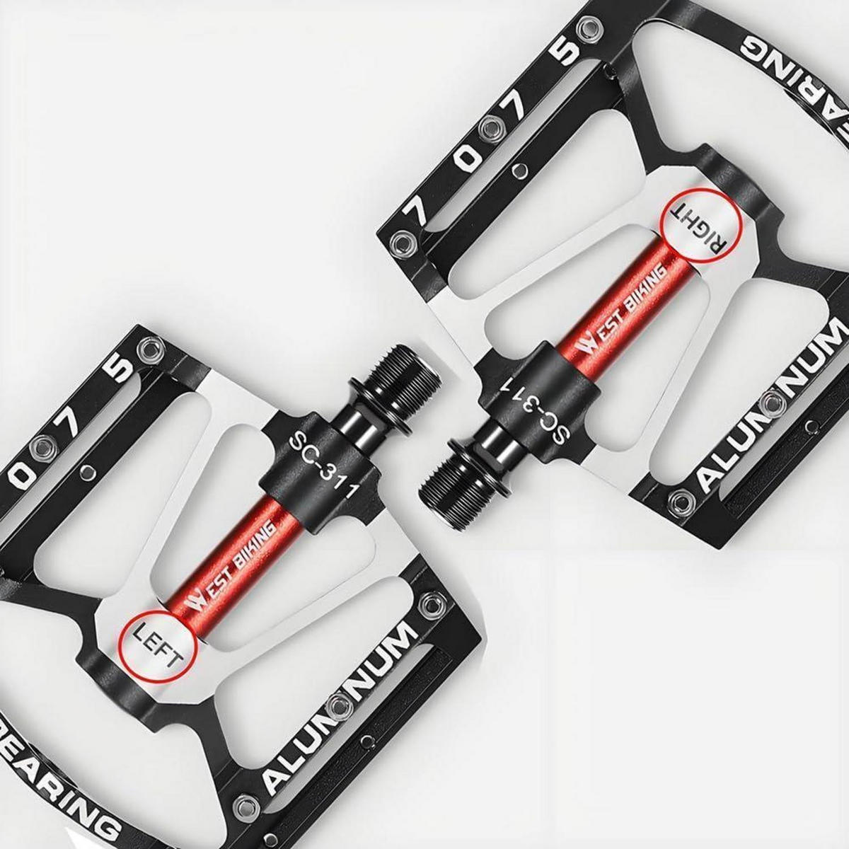 FAHRRADPEDALE Aluminium Schwarz 120 mm - Schwarz, Metall (10/1.7/12cm)