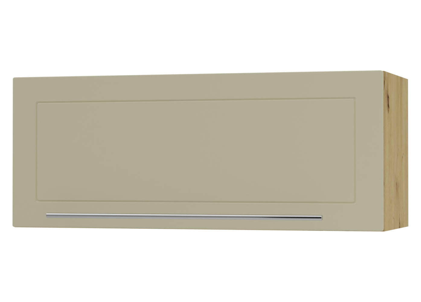 KLAPPHÄNGESCHRANK Kvantum W4B/90-AV Vanille Matt / Eiche Artisan Matt 90 / 32,5 / 36cm - Creme/Eiche Artisan, Holz/Holzwerkstoff (90/36/32.5cm) - Feldmann-Wohnen