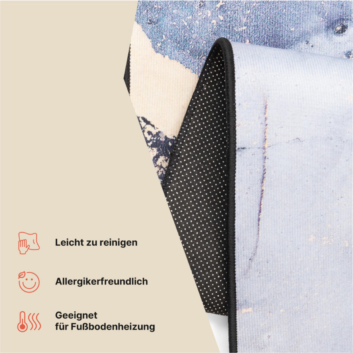 TEPPICH NORA Blaugrau 160/230 cm - Blaugrau, Textil (160/230cm) - Tapiso