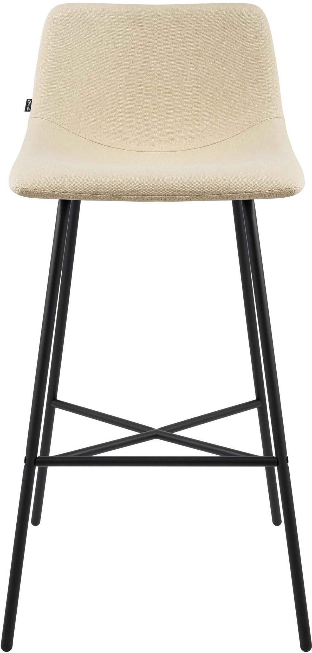 BARHOCKER Gekel Stoff Creme - Creme, Textil (44/98/49cm) - DELUKE