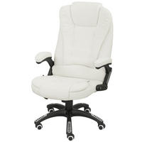 BÜROSTUHL Cremeweiß Leinenimitat (100% Polyester), Schaumstoff 67xx74x116 xm - Weiß, Kunststoff (74/116/67cm) - DESIGN IN