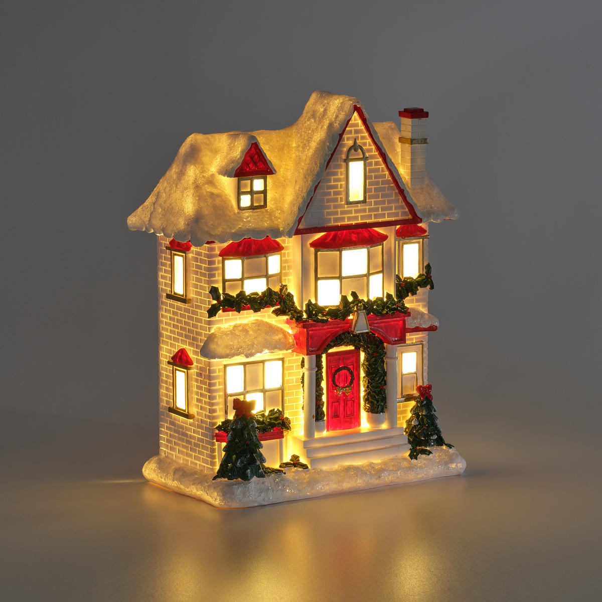 LEDFIGUR Holidale, Dunkelbeige, 28.5 x 12.5 x 22.5 cm, Dekorative Weihnachtsdeko - Beige, Kunststoff (12.5/28.5/22.5cm) - home&you
