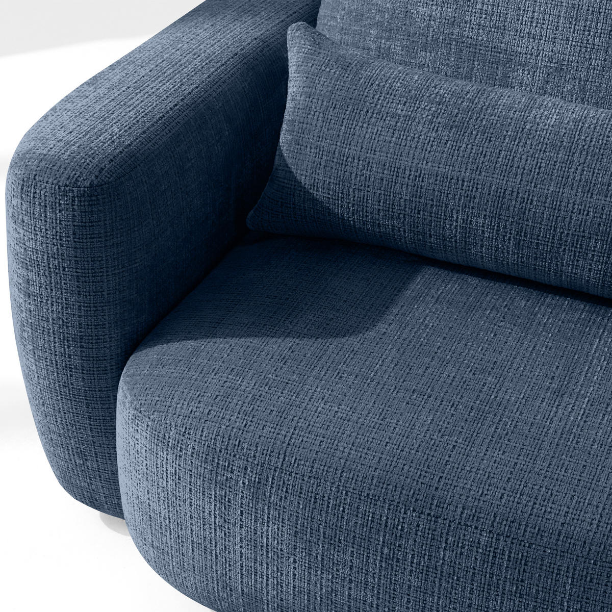 SESSEL ELOSA - Dunkelblau, Holz/Textil (145/85/115cm) - KONSIMO®