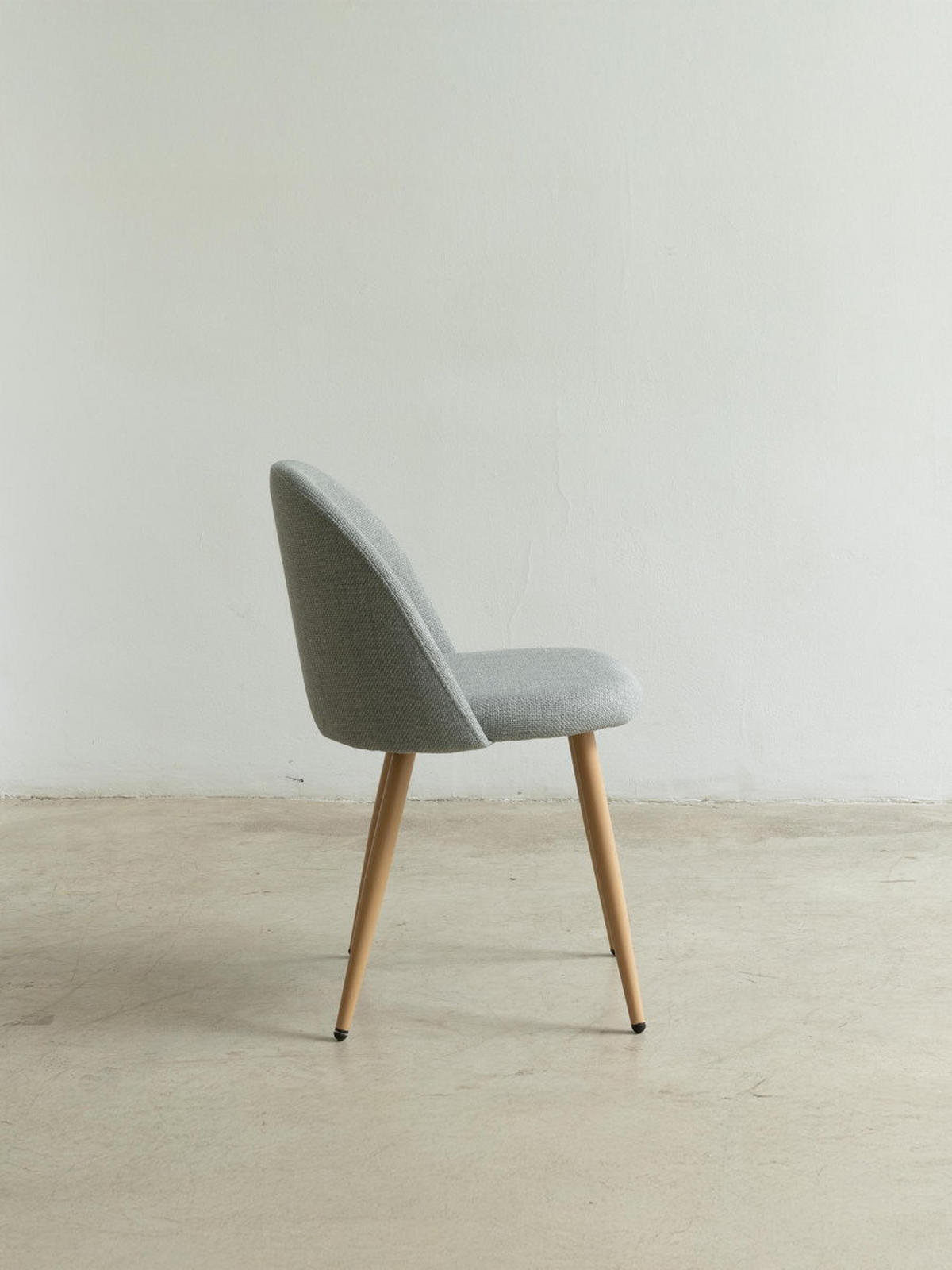 STUHL Brila Grau 51 cm x 77 cm - Grau, Textil (51/77/54cm) - Kenay Home