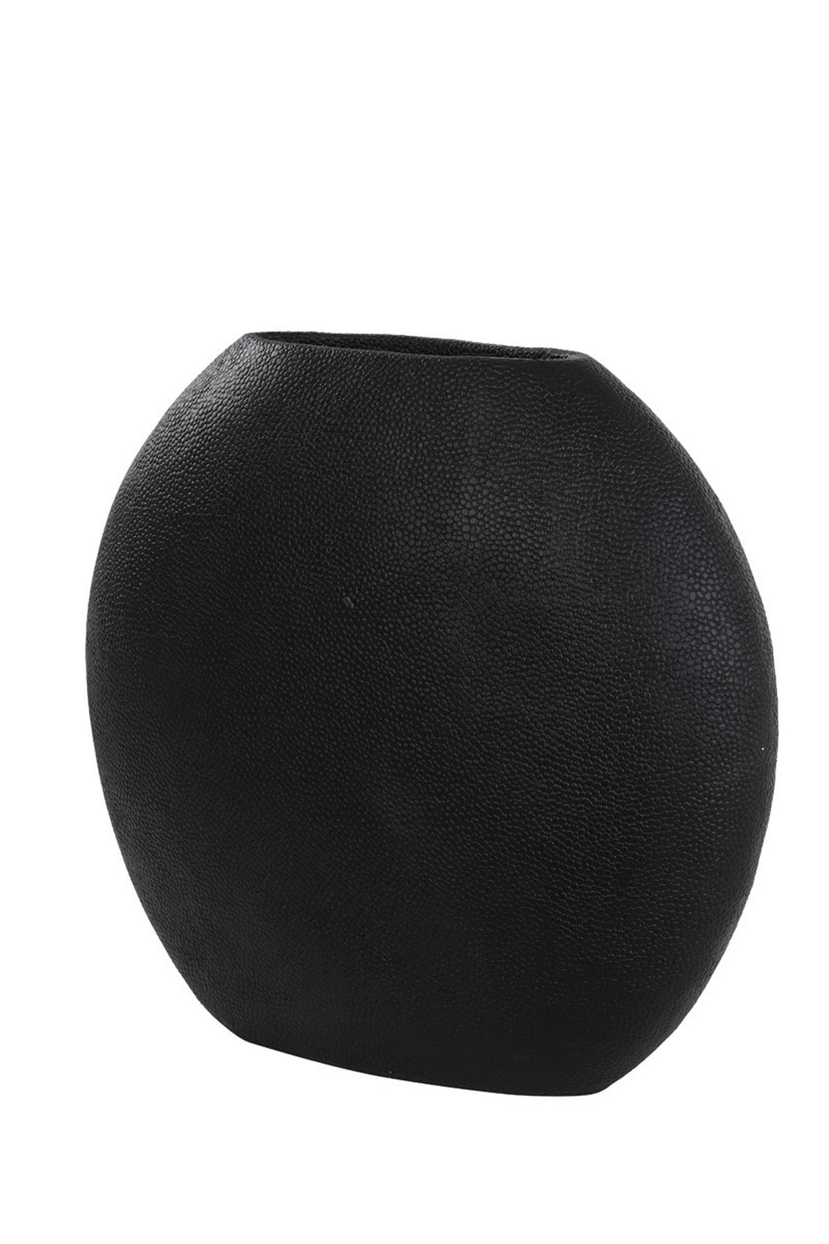 VASE Rochenhaut Schwarz 49,5/20/45 cm - Schwarz, Kunststoff (45cm) - Light & Living