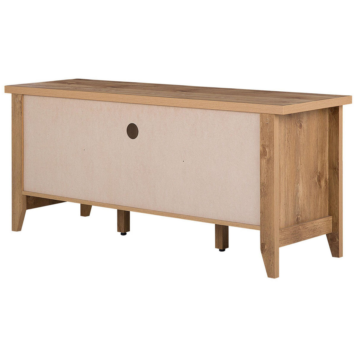 TV-MÖBEL Hellbraun AGORA 43/138/60 cm - Hellbraun, Holzwerkstoff (138/60/43cm) - Beliani