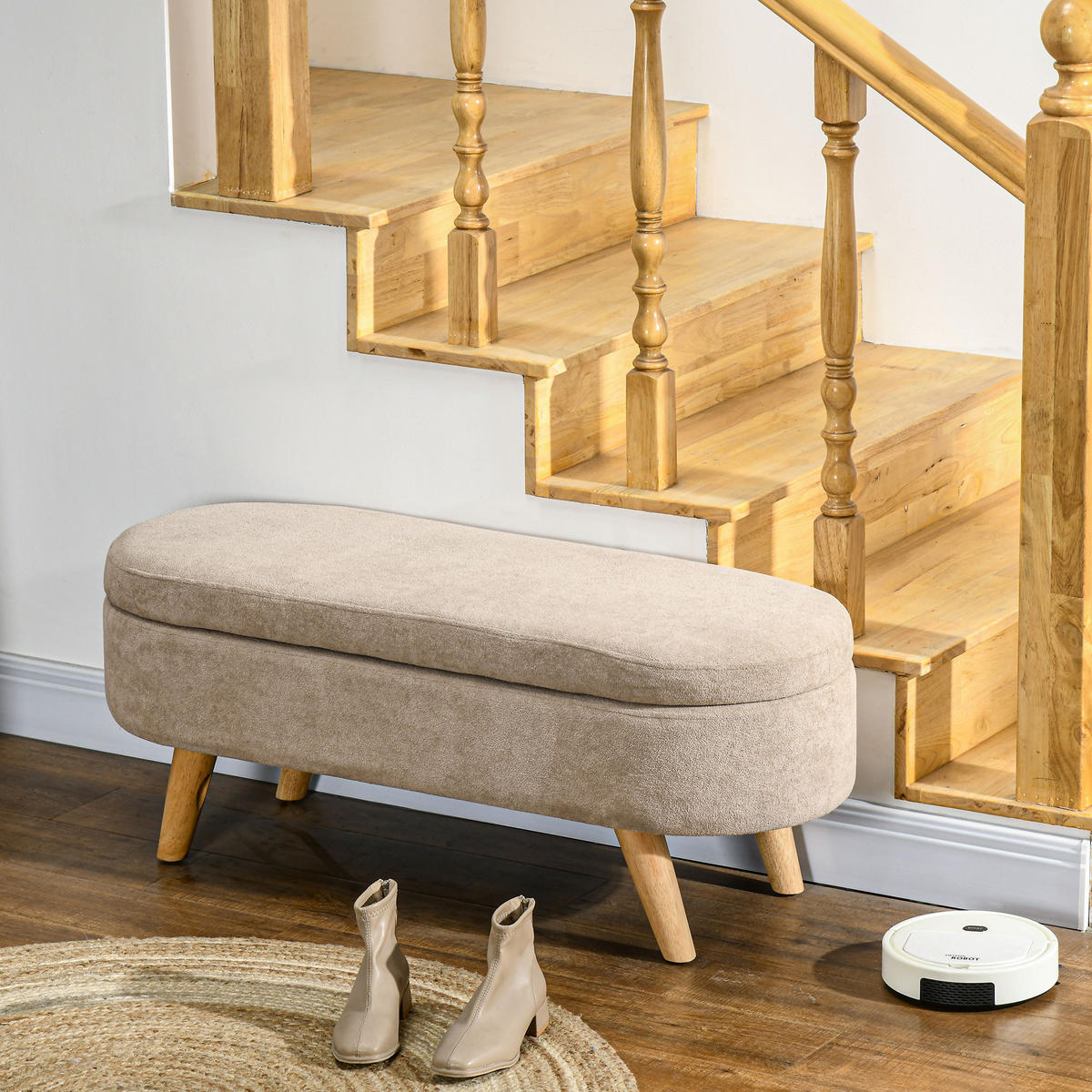 SITZBÄNKE Beige 1 Stück - Beige, Kunststoff (110/43/40cm) - GiPP