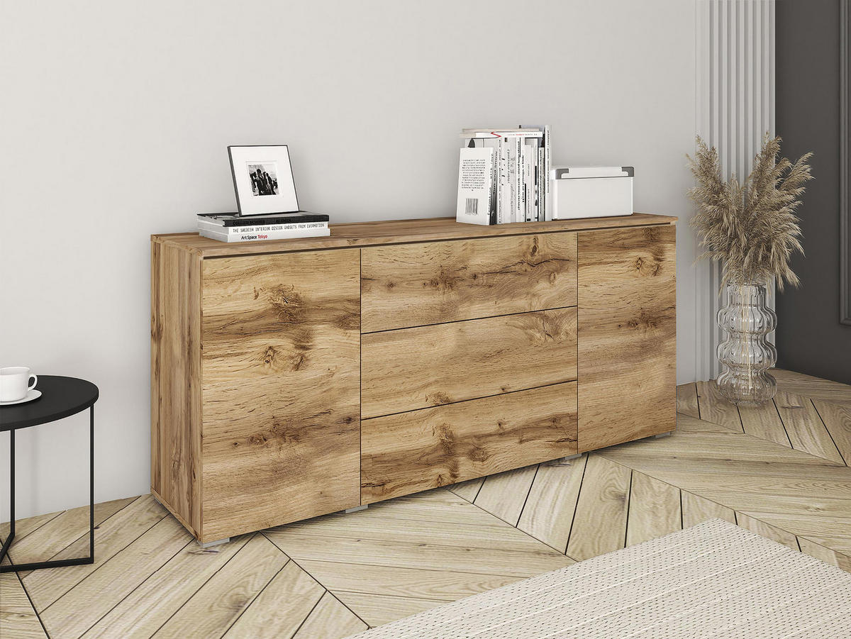 SIDEBOARD Vera 150 - Eiche Wotan, Holzwerkstoff (150/66/40cm) - MIRJAN24