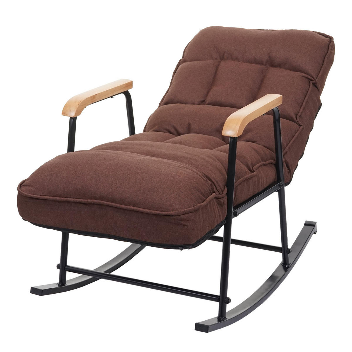 SCHAUKELSTUHL Dunkelbraun - Dunkelbraun, Textil (58/92/135cm) - MCW