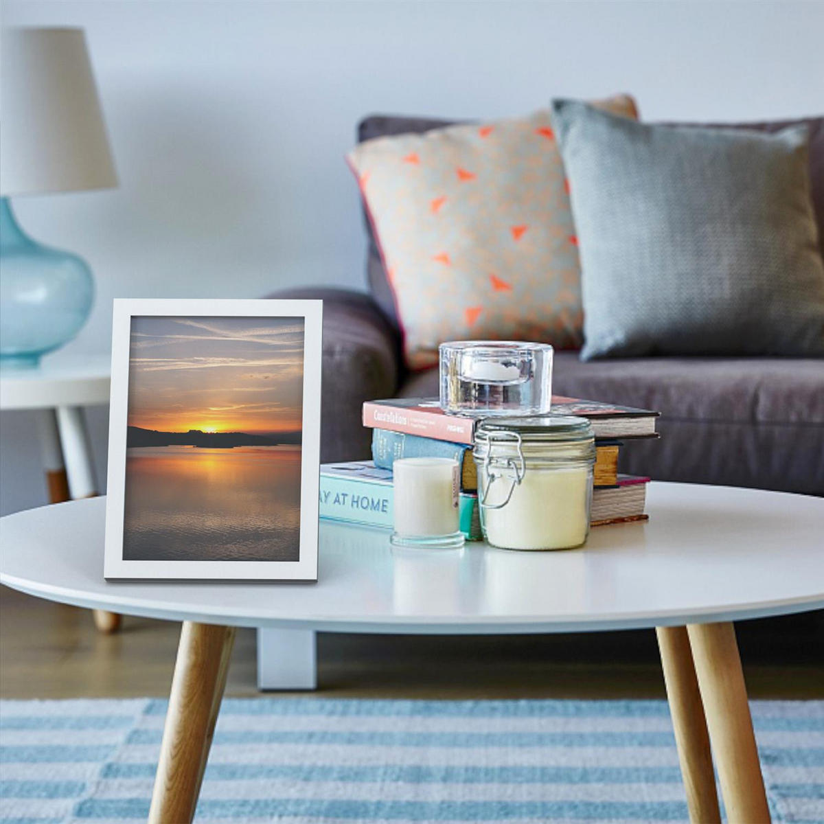 BILDERRAHMEN 32.5/23.8 cm - Weiß, Glas (23.8/32.5/2cm) - Intirilife