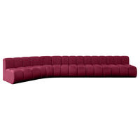 ECKSOFA modulares Sofa Montra-L3 - 472x174x70 cm Bordeauxrot - Bordeaux, Holzwerkstoff/Textil (472/174cm) - ALTDECOR
