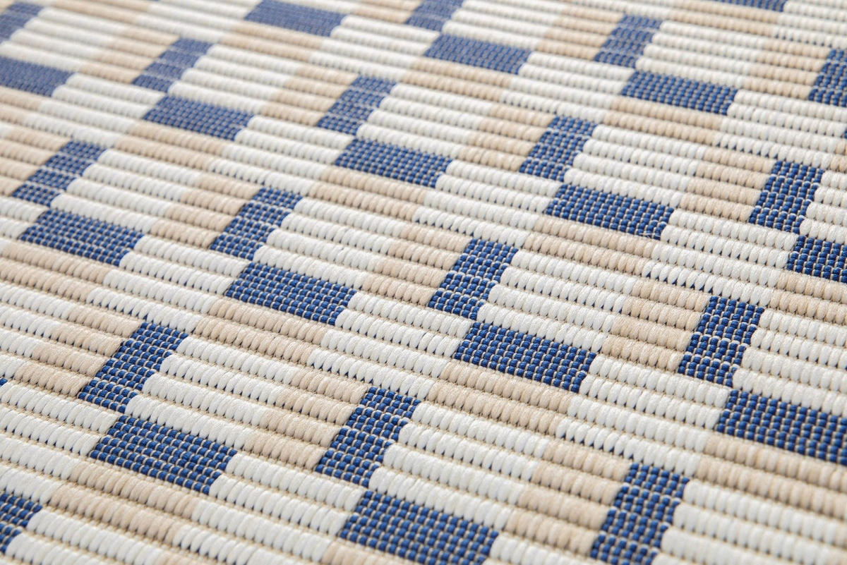 DESIGN Teppich für Innen und Außen blau - Blau, Textil (160/230cm) - AFK Living