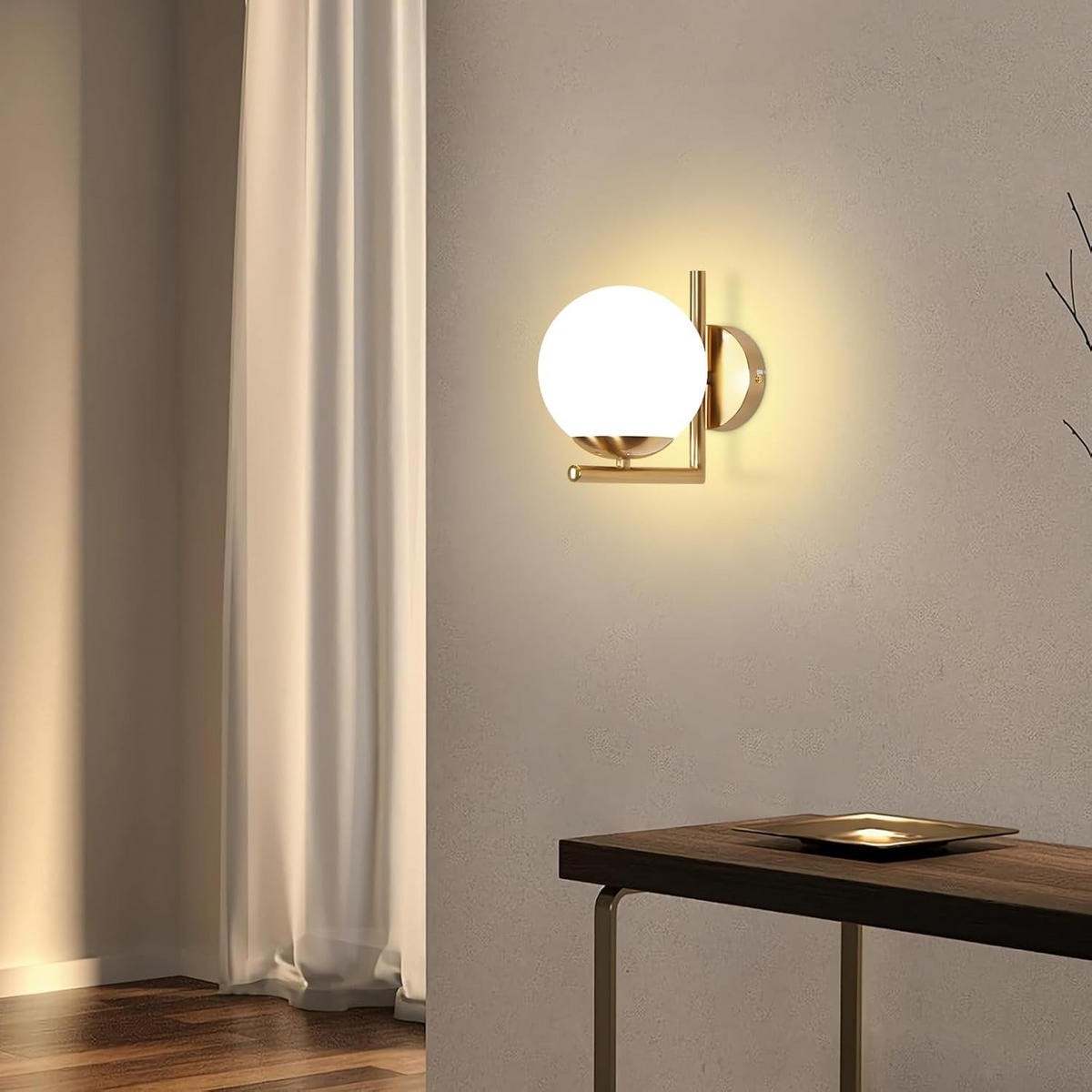 WANDLEUCHTE Ryxoh 20.0/15.0/22.0 cm - Goldfarben, Metall (20/15/22cm) - ZMH