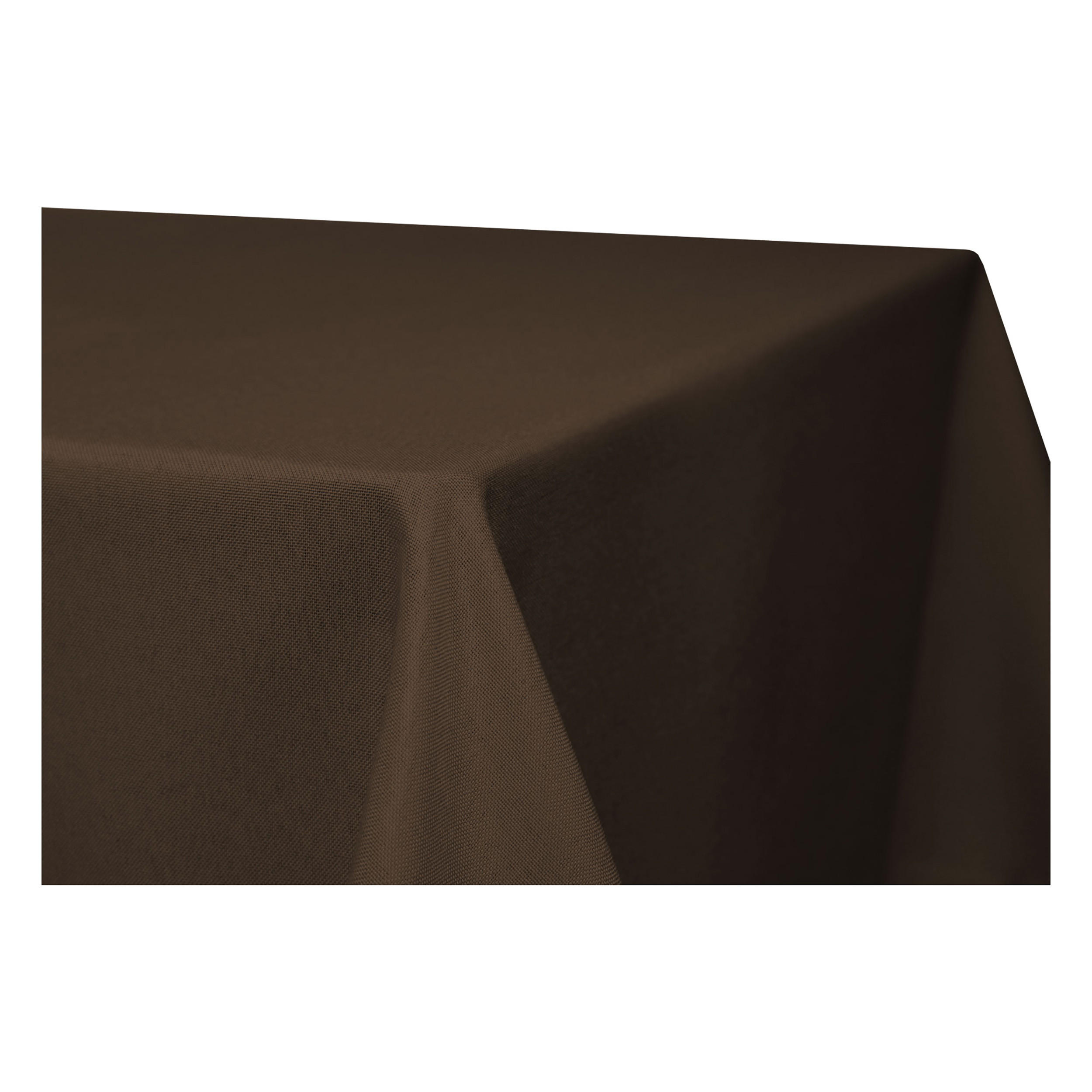 TISCHDECKE Leinenoptik 90/90 cm eckig braun - Braun, Kunststoff (90/90cm) - TiborTex