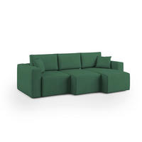 LINEARSOFA Morfeo - Grün, Textil (245/86/99cm) - Divani.store