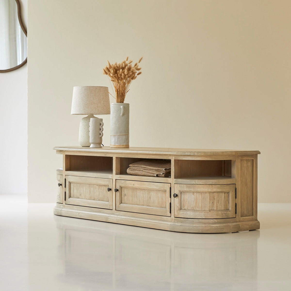 TV-SCHRANK Celeste Natur aus Pinie - Naturfarben, Holz (180/50/50cm) - Tikamoon