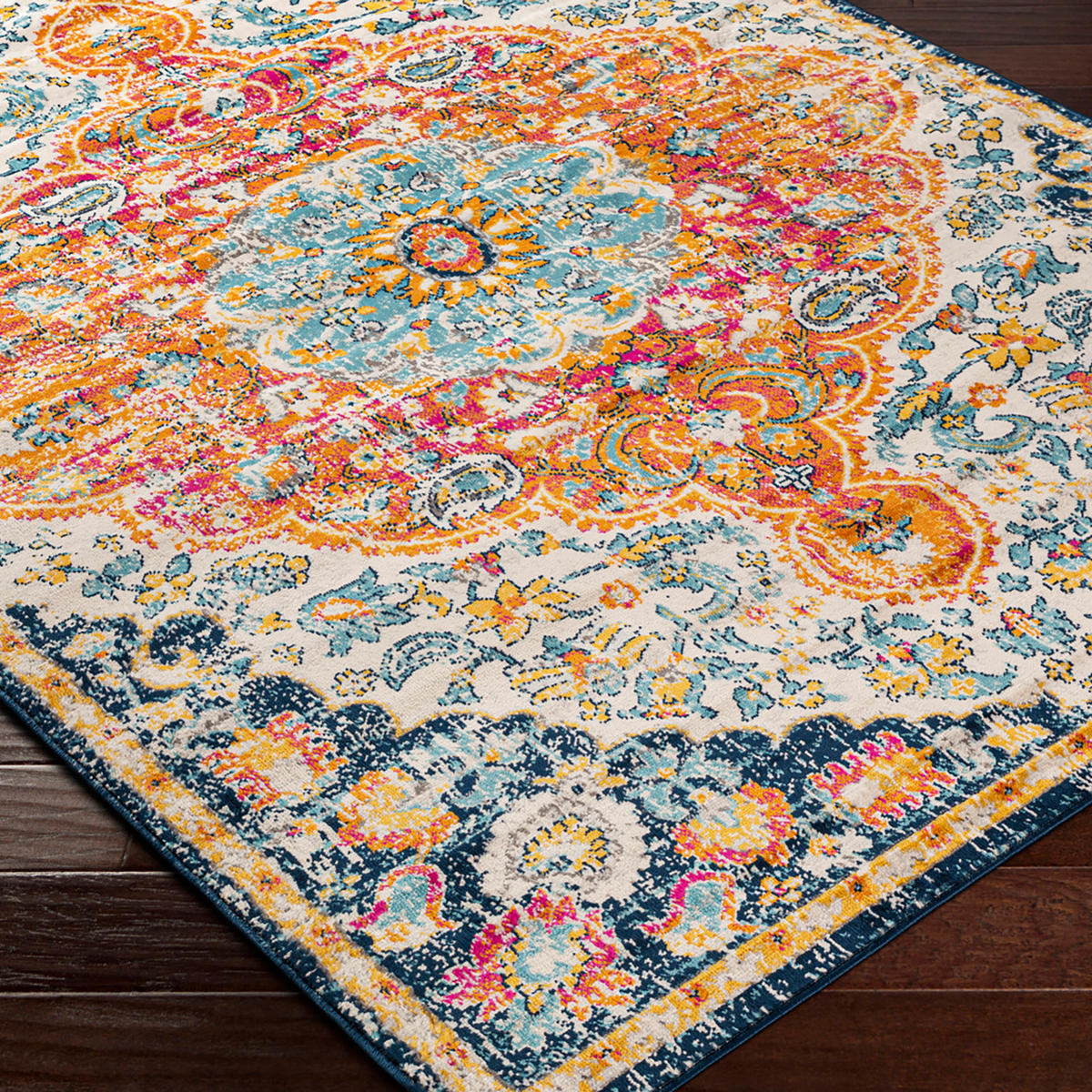 VINTAGE-TEPPICH Wren 200/275 cm Orange - Orange, Textil (200/275cm) - LIVABLISS
