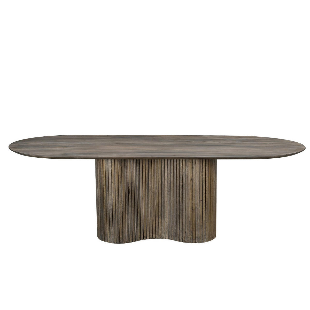 ESSTISCH oval aus Holz 240cm, braun - Braun, Holz (240/100/77cm) - Giga Meubel