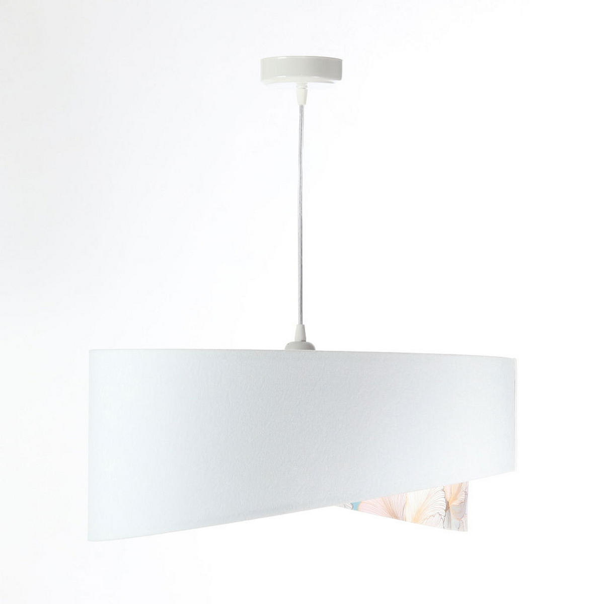 HÄNGELEUCHTE Weiß 50/23 cm - Pink, Kunststoff (50/1.3/23cm) - ONZENO