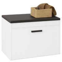 SCHUHSCHRANK, weiß 60/35/49 cm - Weiß, Holzwerkstoff (60/49/35cm)