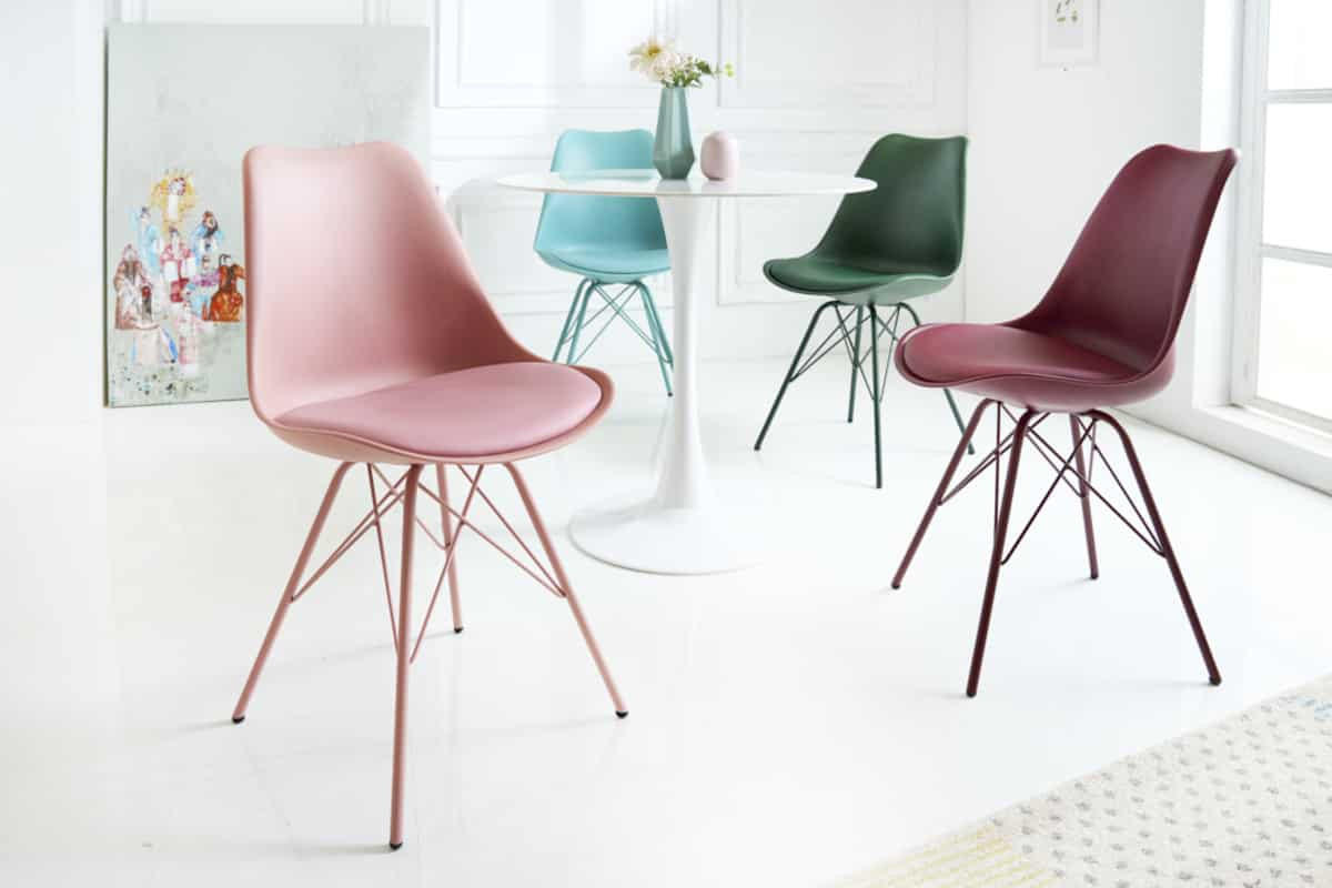 STUHL SCANDINAVIA MEISTERSTÜCK Kunstleder Grau 85 cm - Grau, Kunststoff/Metall (49/85/54cm) - riess-ambiente