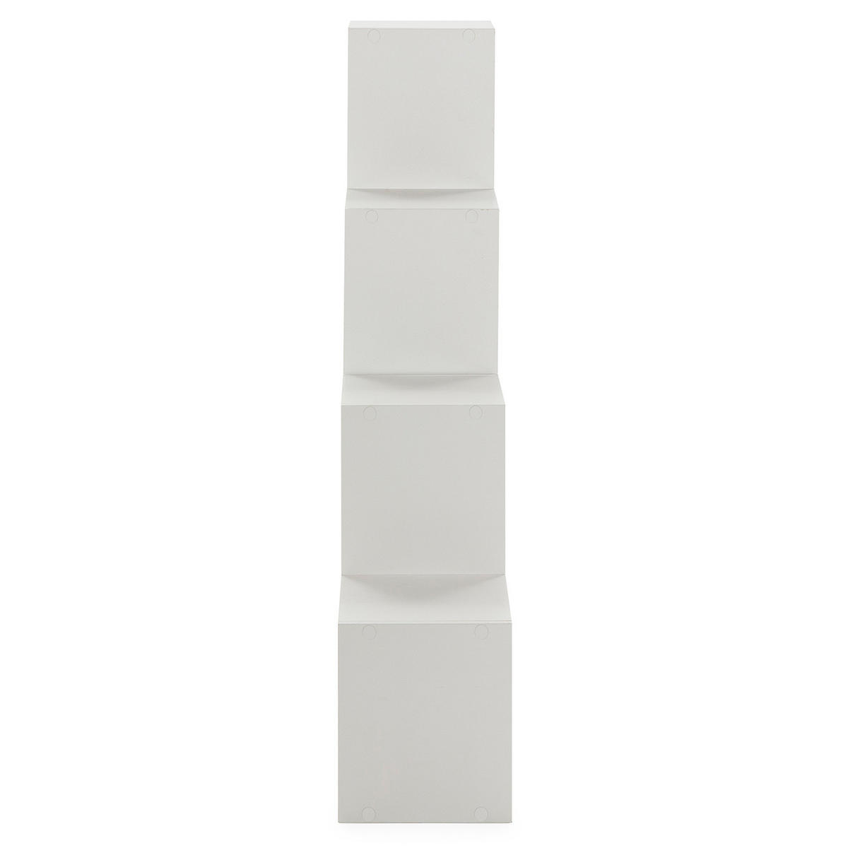 REGAL Cies 6 Fächer weiß - Weiß, Holzwerkstoff (115/110/25cm) - VS Venta-stock