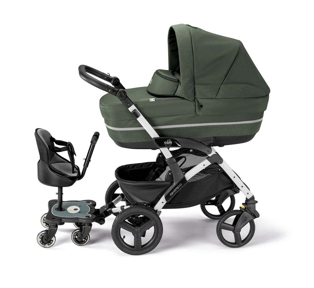 GESCHWISTERSITZ für CAM Kinderwagen Dudu - Schwarz, Kunststoff (33/63/61cm) - Cam il Mondo del Bambino S.p.A.