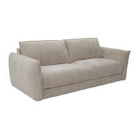 3-SITZER-SCHLAFSOFA mit Schnellverstellung in strukturiertem Beige-Stoff - Liegefläche 140 cm - 13 cm Memoryschaum-Matratze GABRIZA - Beige, Textil (202/80/100cm) - Vente-Unique