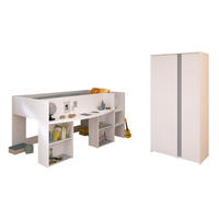 KINDERZIMMER-SET 2-tlg. Parisot Pirouette 14 Holzdekor Weiß - Weiß, Kunststoff (100/1/200cm) - 58aufmkessel