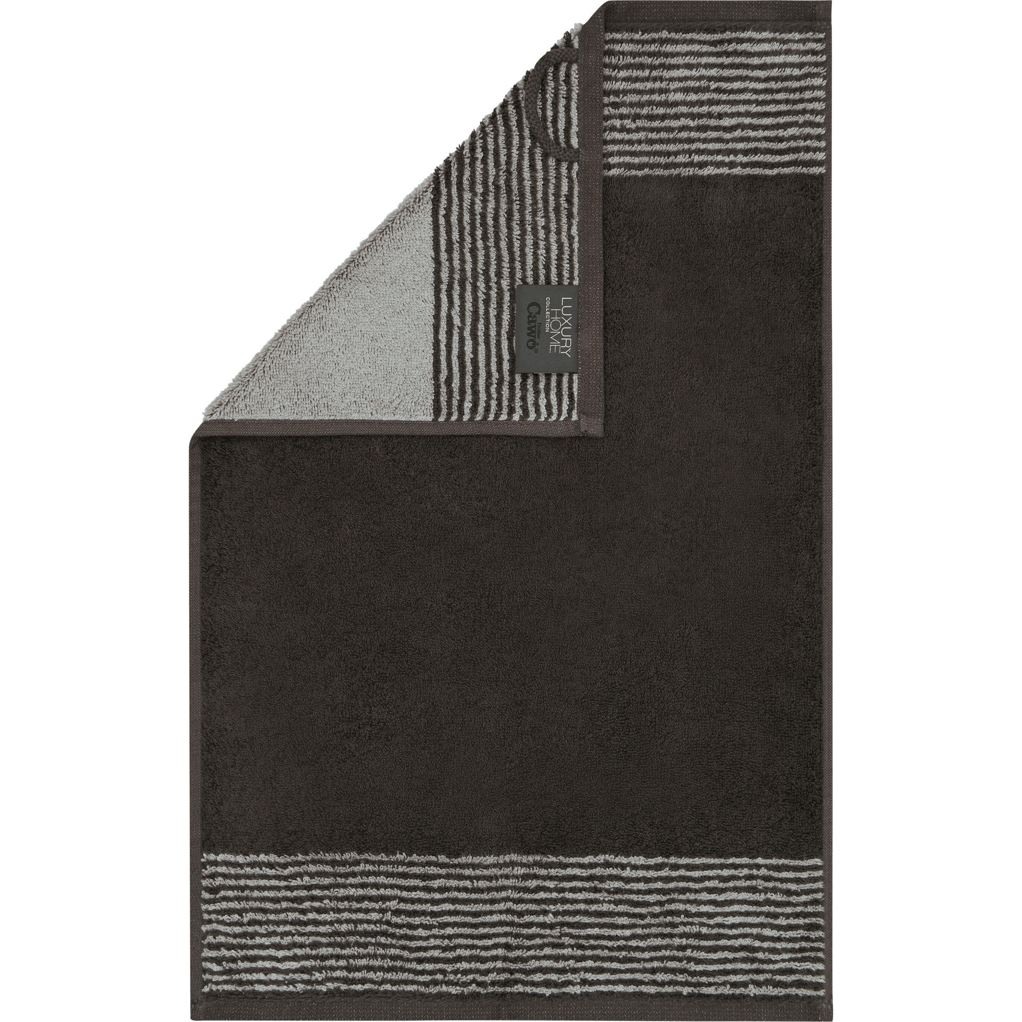 GÄSTETUCH Frottee in Grau 30 x 50 cm - Anthrazit, Naturmaterialien (30/50cm) - Cawoe