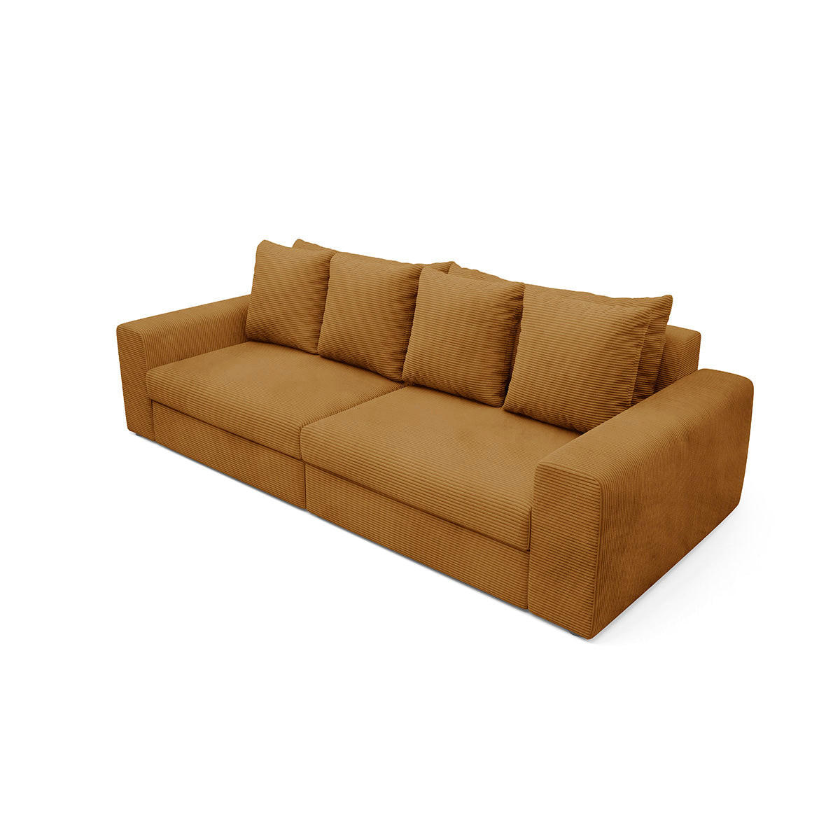 SOFA Paola 3 Sitzplätze Senfgelb - Gelb, Holz (272/86/120cm) - Petits-meubles