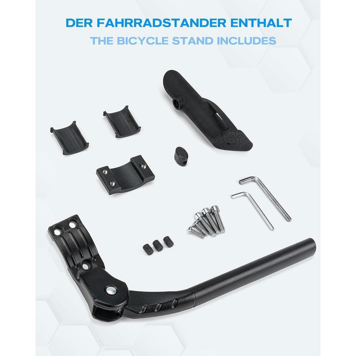 FAHRRADSTÄNDER höhenverstellbar, aus Aluminiumlegierung, schwarz - Schwarz, Metall (33.2/5/8.7cm)