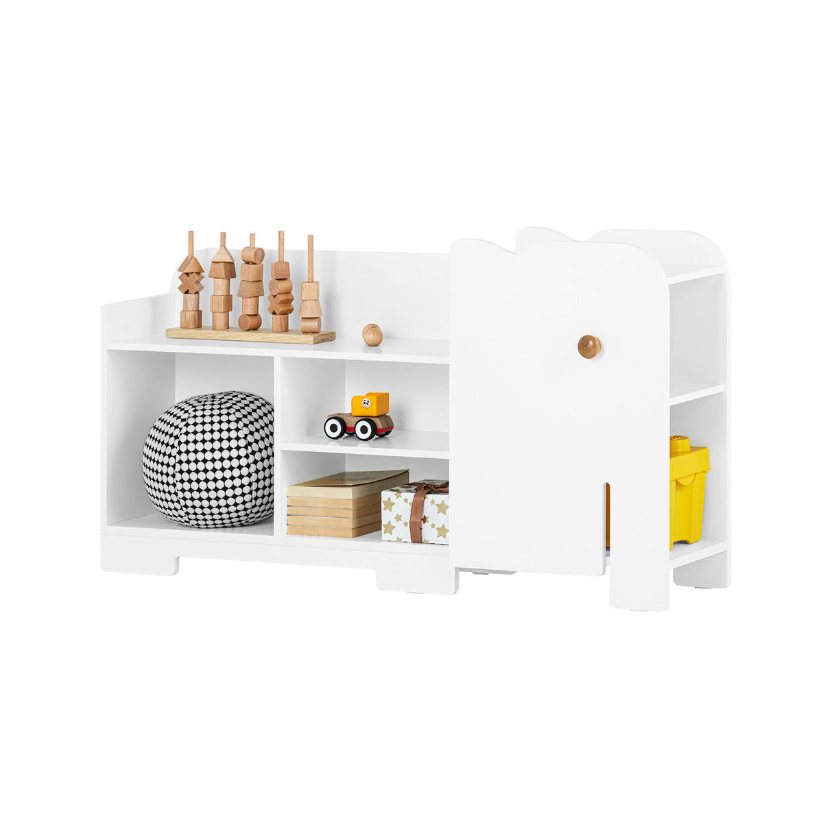 KINDERREGAL Weiß - Weiß, Holzwerkstoff (110/60/25cm) - SoBuy