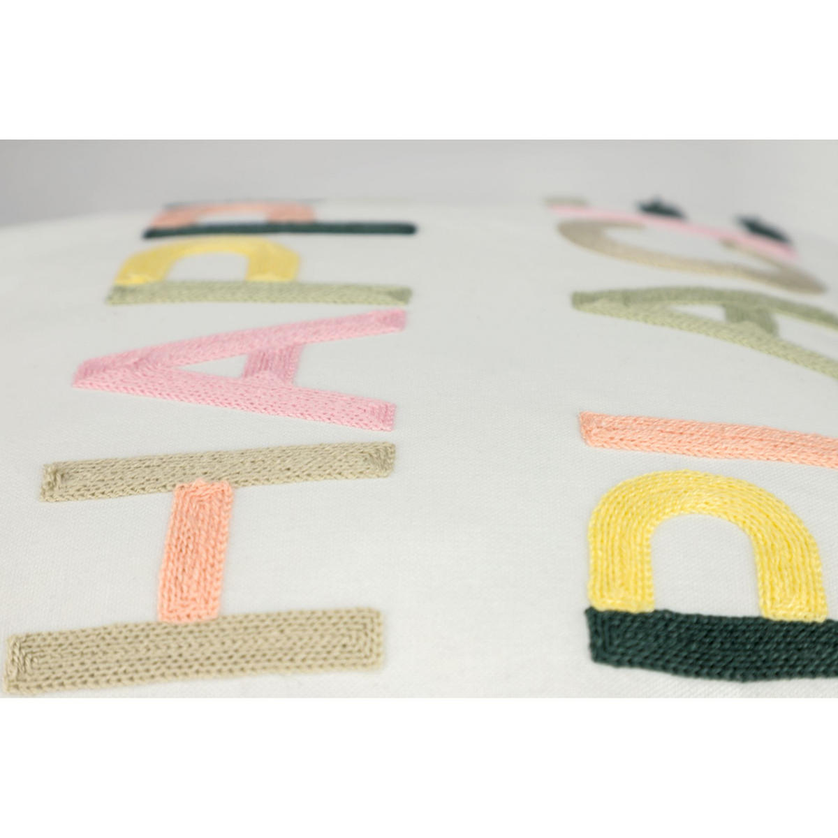 KISSENHÜLLE HAPPY - Perlmutt, Textil (45/45cm) - Tom Tailor