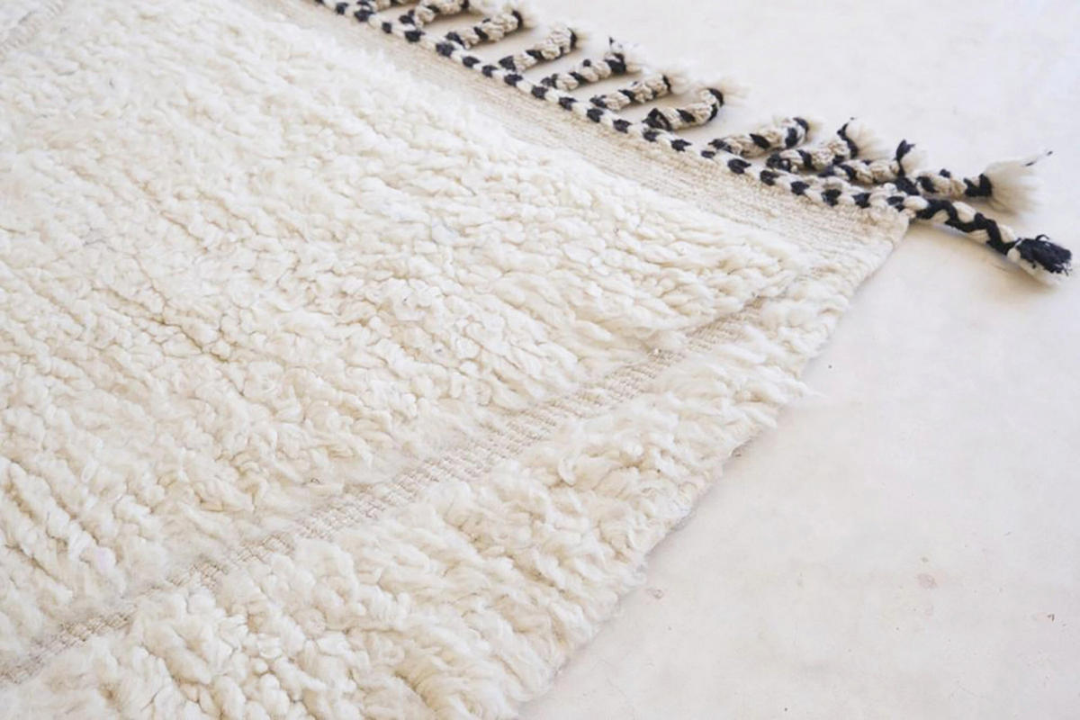 BERBERTEPPICH aus Marokko aus reiner Wolle 200x 300 cm - Beige, Naturmaterialien (200/300cm) - AFK Living