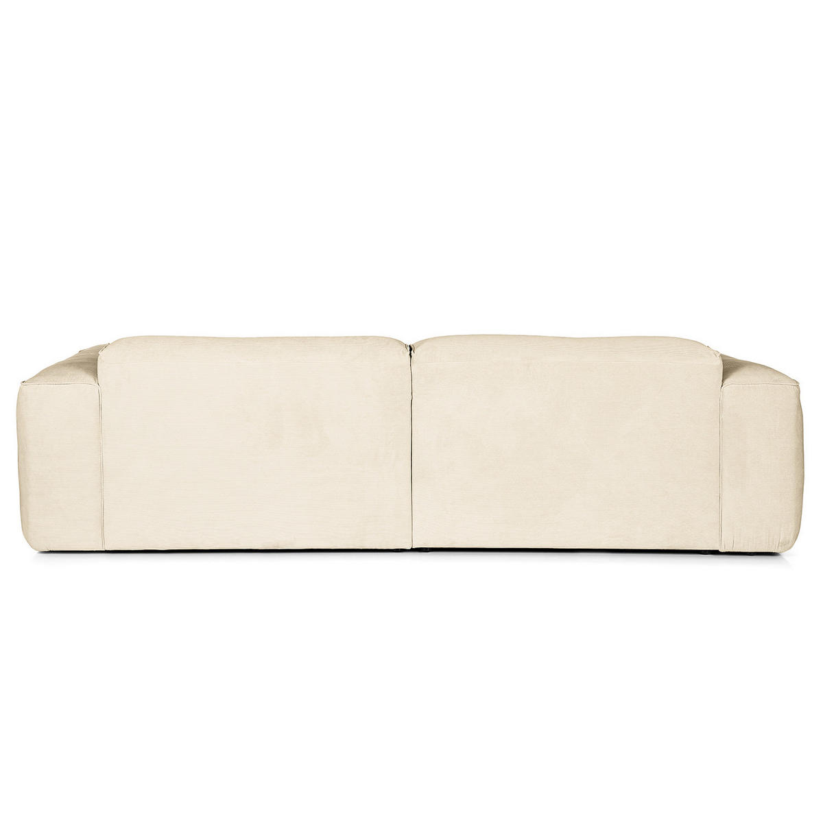 1,5-SITZER ECKSOFA mit Longchair - Beige/Schwarz, Kunststoff/Textil (260/173cm) - home24