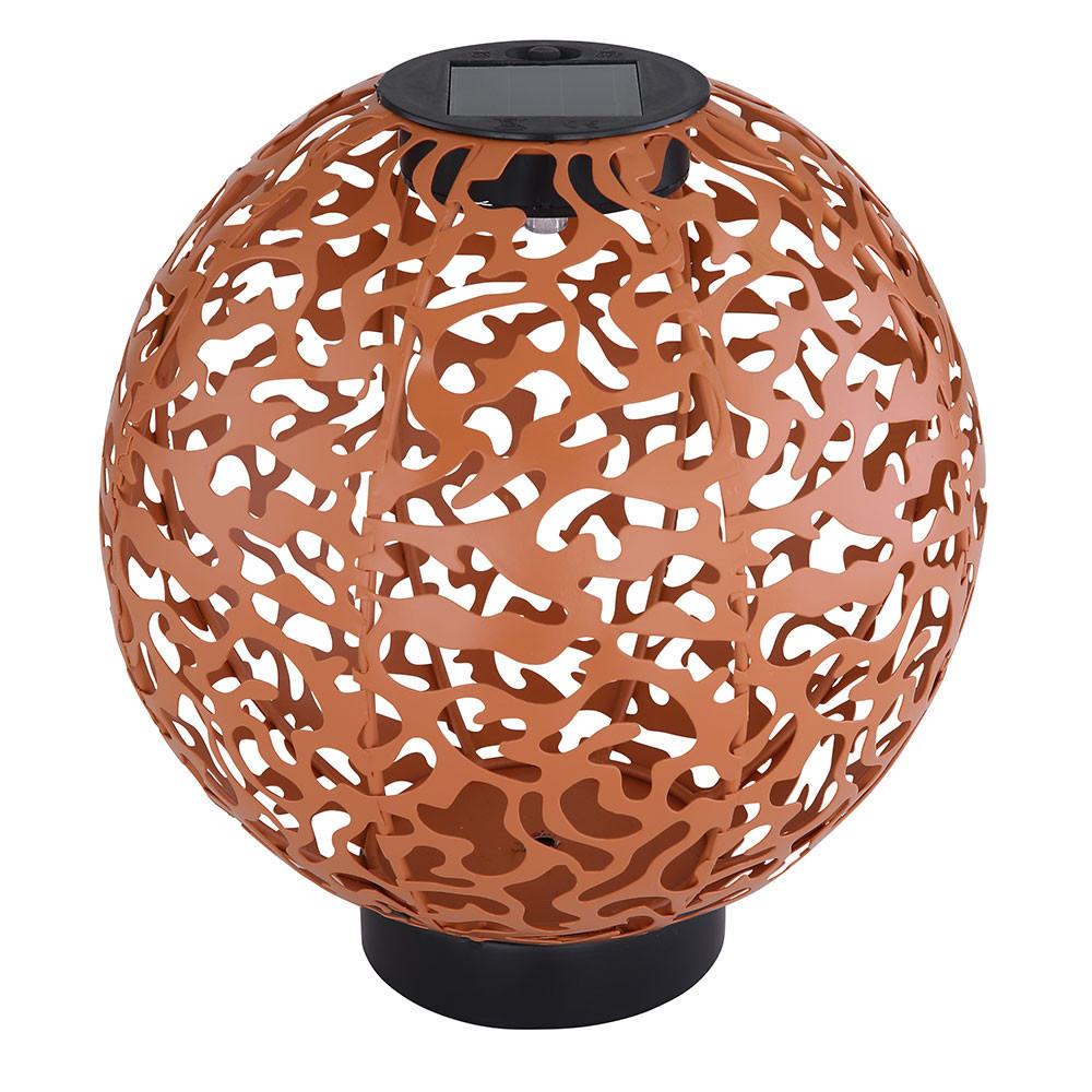 LED AUSSENLEUCHTE Ton Braun Rostoptik - Braun, Metall (20/20/21cm)