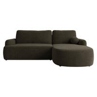 COLTAR Loridu Premium, Dreapta - maro închis/negru, material plastic/material textil (174/250cm) - MIRJAN24