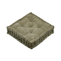 BODENKISSEN Dandy 45/45/10 cm - Waldgrün, Textil (45cm)