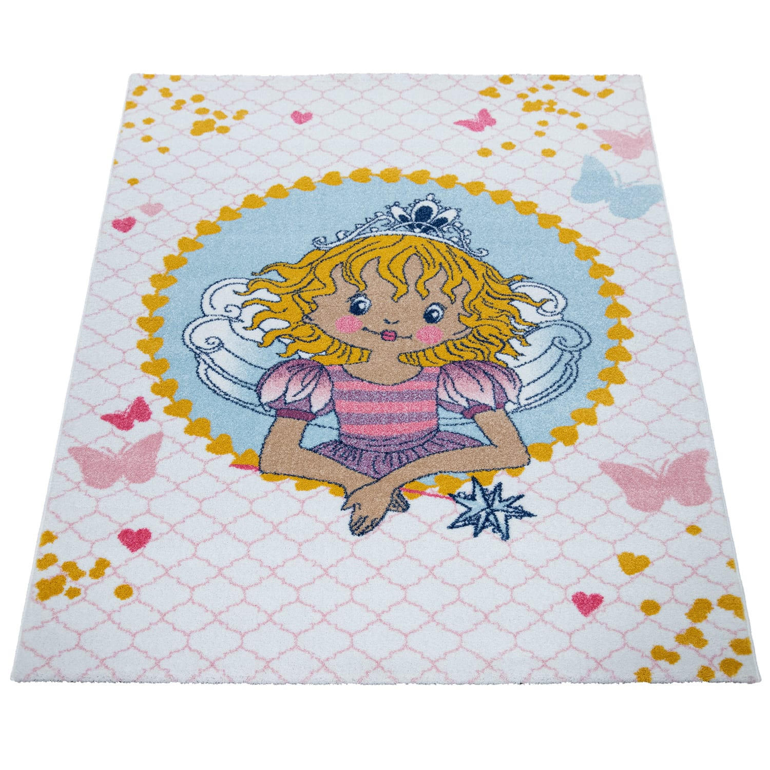 KINDERTEPPICH 80/150 cm Lillifee Exklusiv 560 - Creme, Kunststoff (80/150cm)