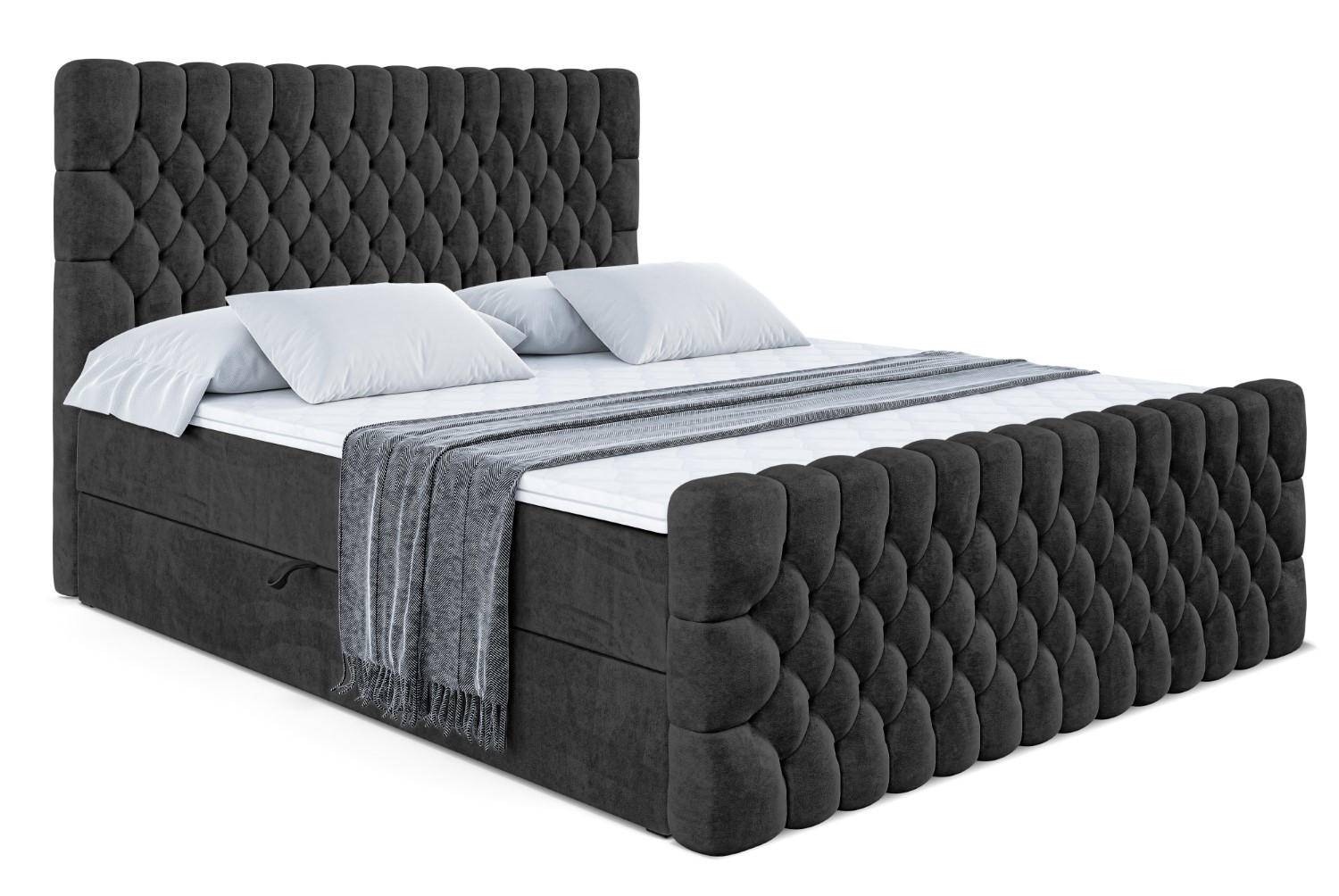 ALTDECOR AMERICKÁ postel SERENE-Z – 120 x 200 – H4 – černá