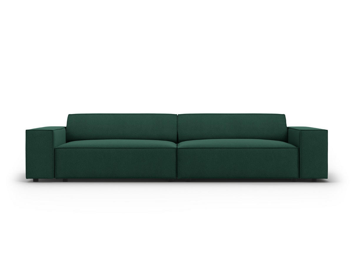 SOFA Jodie aus strukturiertem Stoff grün 3 Sitzplätze - Grün, Textil (102/70/204cm) - Micadoni