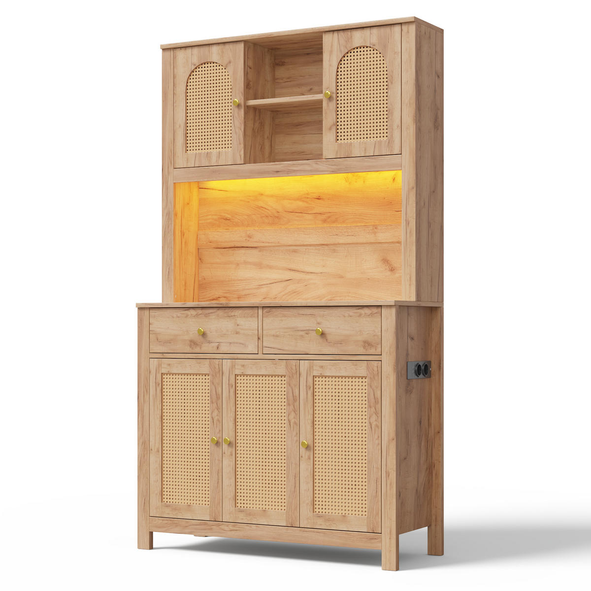 GESCHIRRSCHRANK Naturfarben 100/40/180 - Naturfarben, Holzwerkstoff (100/180/40cm)