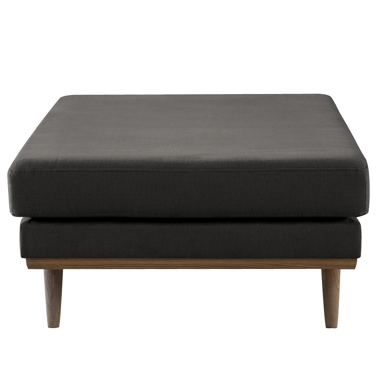 HOCKERBANK - Eichefarben/Anthrazit, Eichenholz/Textil (180/43/81cm) - home24