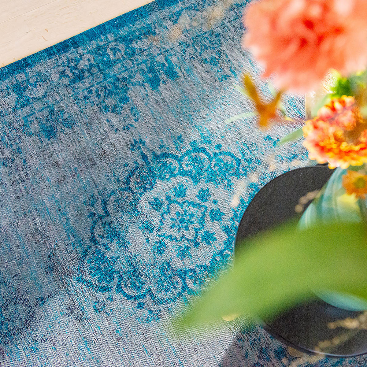 TEPPICH In-/Outdoor Flachgewebe GREY TROPICO Blau 240 x 340 cm - Blau, Textil (240/340cm) - Novatrend