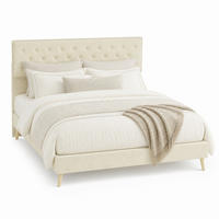 POLSTERBETT 160/200 mit Stauraum und Dutch Velvet Bezug in Beige - Beige, Holzwerkstoff/Textil (160/200cm) - EVRYAE