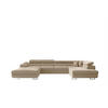 WOHNLANDSCHAFT Carmelo In Nova - Beige, Holzwerkstoff/Textil (345/90/202cm) - Fun Möbel